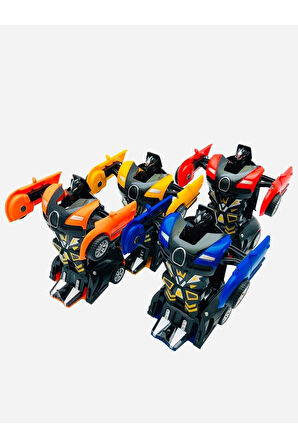 Eğitici Öğretici Çocuk Oyuncaklar Robota Dönüşen Bugatti Transformers Araba 4lü Set