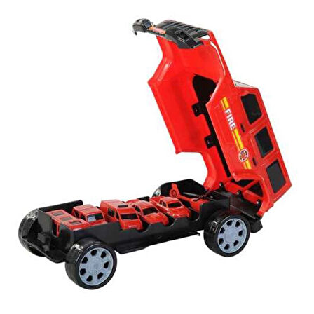 Kız Erkek Çocuk Oyuncak Kutulu İtfaiye Jeep Oyun Seti Kız Erkek Çocuk Eğitici