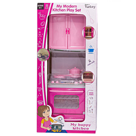 Kız Erkek Çocuk Oyuncak My Happy Mutfak Seti Fırın Kız Erkek Çocuk Eğitici