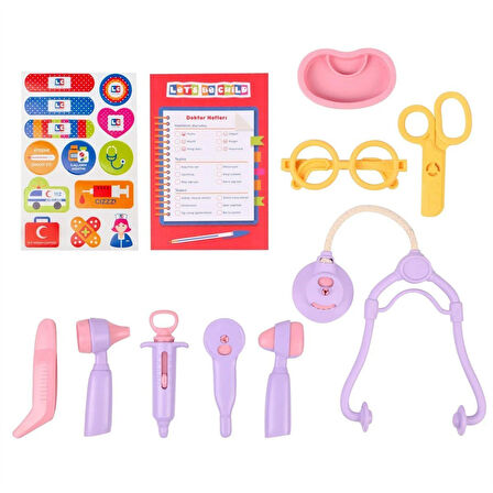 Kız Erkek Çocuk Oyuncak LC Taşıma Çantalı Doktor Seti Kız Erkek Çocuk Eğitici