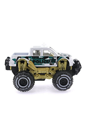 Kız Çocuk Oyuncak Erkek Çocuk Oyuncak Çek Bırak Mini Off Road Beyaz Polis Aracı Eğitici Oyuncaklar