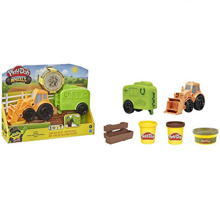 Eğitici Oyuncak Play-Doh Çalışkan Traktör ve Römork F1012 Kız Erkek Çocuk Eğitici Eğitici Oyunca
