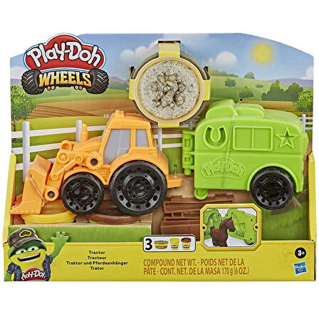 Eğitici Oyuncak Play-Doh Çalışkan Traktör ve Römork F1012 Kız Erkek Çocuk Eğitici Eğitici Oyunca