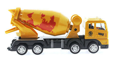 Eğitici Oyuncak Sürtmeli İş Makinası Mikser Kız Erkek Çocuk Eğitici