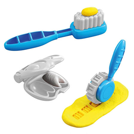 Eğitici Oyuncak Art Craft Dino Dişçi Hamur Seti Kız Erkek Çocuk Eğitici