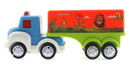 Eğitici Oyuncak Çek Bırak Mini Sevimli Turuncu Tır Kız Erkek Çocuk Eğitici