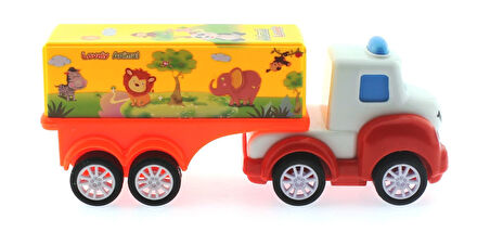 Öğretici Oyuncak Çek Bırak Mini Sevimli Sarı Tır Kız Erkek Çocuk Eğitici