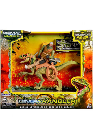 Kız Çocuk Oyuncak Erkek Çocuk Oyuncak Primal Clash Dino Wrangler Dinozor Binici Macera Seti Eğitici
