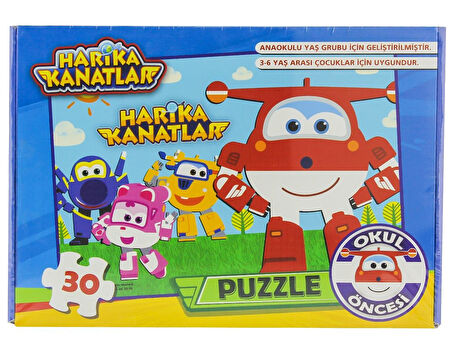 Eğlenceli Oyuncak Harika Kanatlar Okul Öncesi Puzzle Kız Erkek Çocuk Eğitici