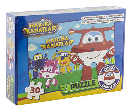 Eğlenceli Oyuncak Harika Kanatlar Okul Öncesi Puzzle Kız Erkek Çocuk Eğitici