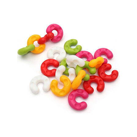 Öğretici Oyuncak Renkli Halkalar 24 Parça Kız Erkek Çocuk Eğitici