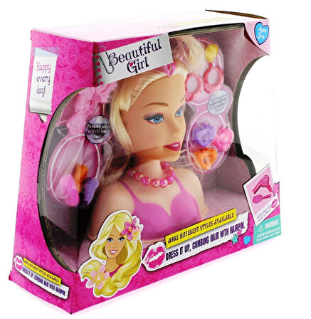 Eğlenceli Oyuncak Büstlü Güzellik Seti Kız Erkek Çocuk Eğitici