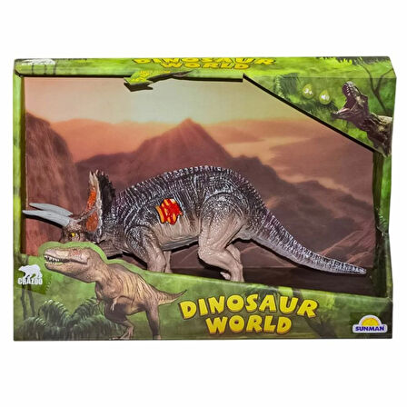 Eğitici Oyuncak Dinosaur World Sesli Dinozor Figürü Kız Erkek Çocuk Eğitici