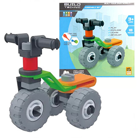 Öğretici Oyuncak Build Technic Yap Boz Araçlar 4100101-2 Kız Erkek Çocuk Eğiticil