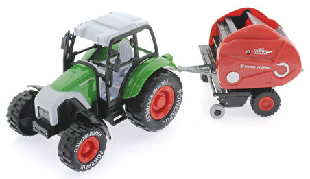 Kız Erkek Çocuk Oyuncak Sürtmeli Die Cast Yeşil Traktörlü Biçerdöver Kız Erkek Çocuk Eğitici Eğitici Oyu