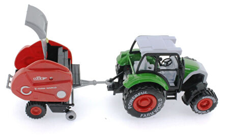 Kız Erkek Çocuk Oyuncak Sürtmeli Die Cast Yeşil Traktörlü Biçerdöver Kız Erkek Çocuk Eğitici Eğitici Oyu