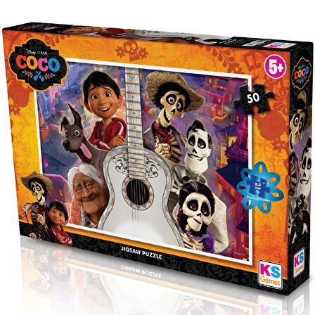 Öğretici Oyuncak KS Coco 50 Parça Puzzle Kız Erkek Çocuk Eğitici