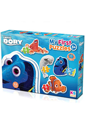 Kız Çocuk Oyuncak KS Finding Dory My First 4 in 1 Puzzle Erkek Çocuk Oyuncak Eğitici Oyuncaklar