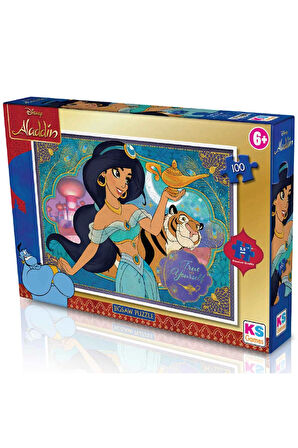 Kız Çocuk Oyuncak Erkek Çocuk Oyuncak KS Aladdin 100 Parça Puzzle Eğitici Oyuncaklar