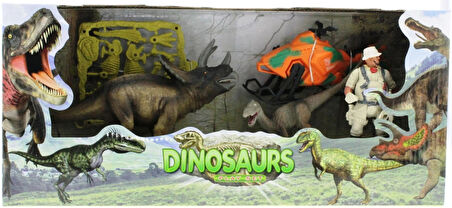 Eğitici Oyuncak Dinozor Avcısı Fosilli Oyun Seti Kız Erkek Çocuk Eğitici