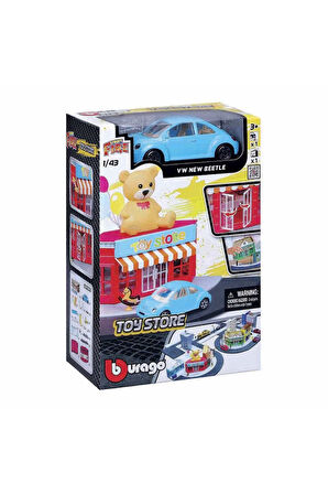 Kız Çocuk Oyuncak Erkek Çocuk Oyuncak Bburago City Street Fire City Oyun Seti - 1adet Stokta Olan Gö