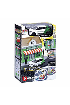 Kız Çocuk Oyuncak Erkek Çocuk Oyuncak Bburago City Street Fire City Oyun Seti - 1adet Stokta Olan Gö