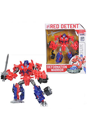 Kız Çocuk Oyuncak Erkek Çocuk Oyuncak Deformation Warrior Robota Dönüşen Araba - 5898-B6 Eğitici Oyu