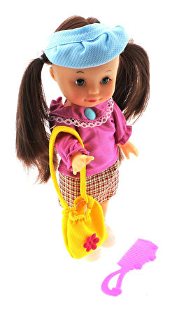 Öğretici Oyuncak Pembe Saten Elbiseli Et Bebek Kız Erkek Çocuk Eğitici