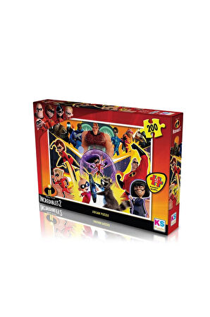 Kız Çocuk Oyuncak Erkek Çocuk Oyuncak Ks Games 200 Parça Incredibles Puzzle Eğitici Oyuncaklar