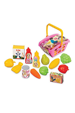 Kız Çocuk Oyuncak Erkek Çocuk Oyuncak 01515 Küçük Market Sepeti -Dede Eğitici Oyuncaklar