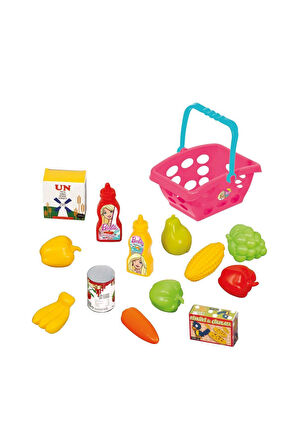 Kız Çocuk Oyuncak Erkek Çocuk Oyuncak 01515 Küçük Market Sepeti -Dede Eğitici Oyuncaklar