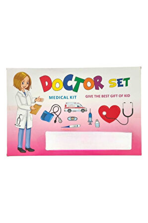 Eğitici Öğretici Çocuk Oyuncaklar Doktor Seti Oyuncak Pembe