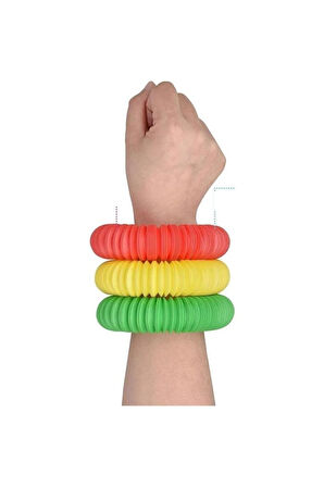 Eğitici Öğretici Çocuk Oyuncaklar Pop Tubes Mavi-kırmızı-pembe 3Adet Renkli Uzayan Borular