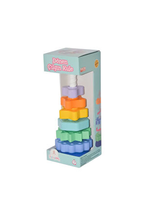 Kız Çocuk Oyuncak Erkek Çocuk Oyuncak URT036-001 Dönen Çılgın Kule Eğitici Oyuncaklar