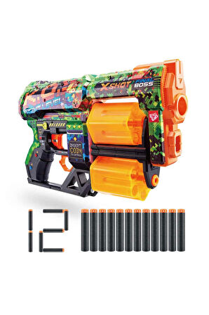Kız Çocuk Oyuncak Erkek Çocuk Oyuncak X-Shot Excel Skins Dread Blaster 12 Dartlı Eğitici Oyuncaklar