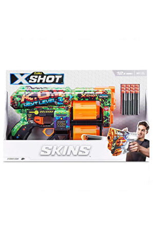 Kız Çocuk Oyuncak Erkek Çocuk Oyuncak X-Shot Excel Skins Dread Blaster 12 Dartlı Eğitici Oyuncaklar