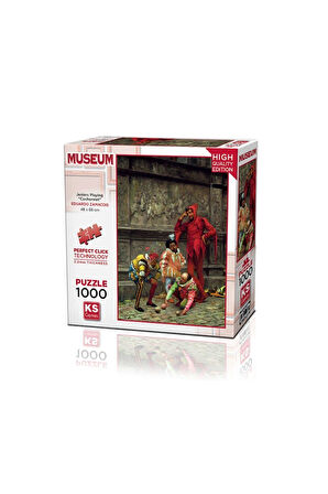 Kız Çocuk Oyuncak Erkek Çocuk Oyuncak 20662 Jesters Playing Cochonnet 1000 Parça Puzzle -KS Puzzle E
