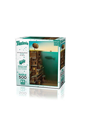 Kız Çocuk Oyuncak Erkek Çocuk Oyuncak 20045 Yer Altında Yaşam 500 Parça Puzzle -KS Puzzle Eğitici Oy