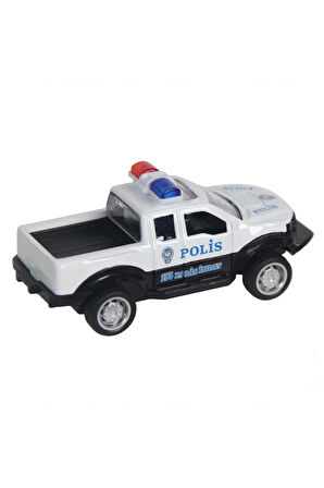 Kız Çocuk Oyuncak Erkek Çocuk Oyuncak Çek Bırak Metal Polis Pickup Aracı - 1adet Fiyatıdır Eğitici O