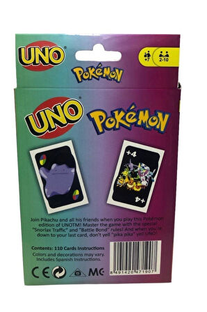 Eğitici Öğretici Çocuk Oyuncaklar Avengers Pokemon 2li Uno Set Yerli