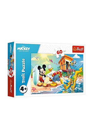 Kız Çocuk Oyuncak Erkek Çocuk Oyuncak PUZZLE-17359 Mickey 60 Parça Puzzle Eğitici Oyuncaklar
