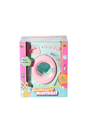 Kız Çocuk Oyuncak Erkek Çocuk Oyuncak 02604 Sesli ve Işıklı Çamaşır Makinesi Eğitici Oyuncaklar