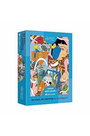 Kız Çocuk Oyuncak Erkek Çocuk Oyuncak PUZZLE-37423 No Pain No Painting 500 Parça Puzzle Eğitici Oyun
