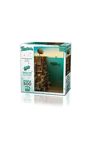 Kız Çocuk Oyuncak Erkek Çocuk Oyuncak KS Puzzle 500 Fantasia Parça Life Under the Ground Eğitici Oyu
