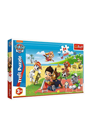 Kız Çocuk Oyuncak Erkek Çocuk Oyuncak PUZZLE-14346 Paw Patrol 24 Parça Maxi Çocuk Puzzle -Vardem Eği