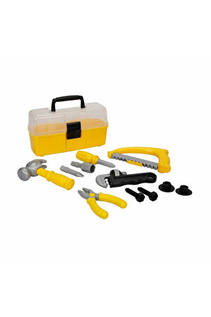 Kız Çocuk Oyuncak Erkek Çocuk Oyuncak 3718 Zapp Toys My Workshop Çantalı Tamir Seti 12 Parça -Sunman