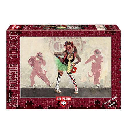 Eğitici Oyuncak 4355 ART puzzle 1000 parça/ŞEYTAN MI MELEK Mİ Kız Erkek Çocuk Eğitici Eğitici Oy