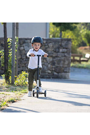 Kız Çocuk Oyuncak Erkek Çocuk Oyuncak Smoby Ahşap 3W Katlanabilir Scooter 7600750908 Eğitici Oyuncak