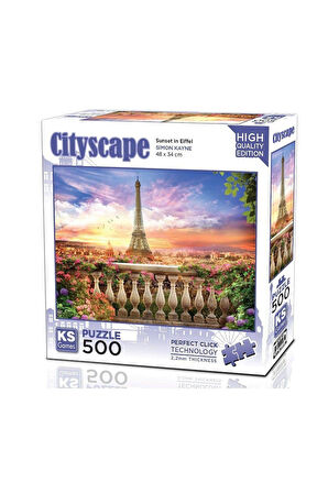 Kız Çocuk Oyuncak Erkek Çocuk Oyuncak 20066 Sunset In Eiffel 500 Parça Puzzle Eğitici Oyuncaklar