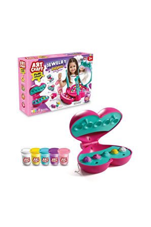 Kız Çocuk Oyuncak Erkek Çocuk Oyuncak 03849 Takı Tasarla Hamur Seti 280 gr -Fentoys Eğitici Oyuncakl